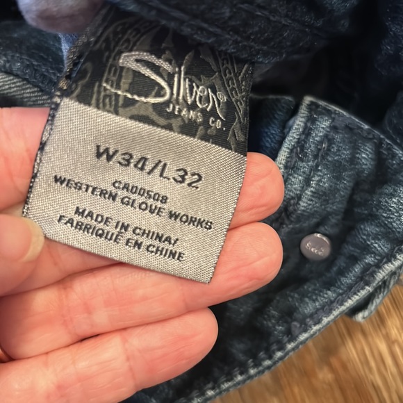 SILVER Suki Surplus bootcut distressed blue jeans - Picture 4 of 10